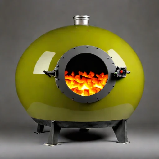 A pahoehoe-flow glaze kiln, photographed against a plain background