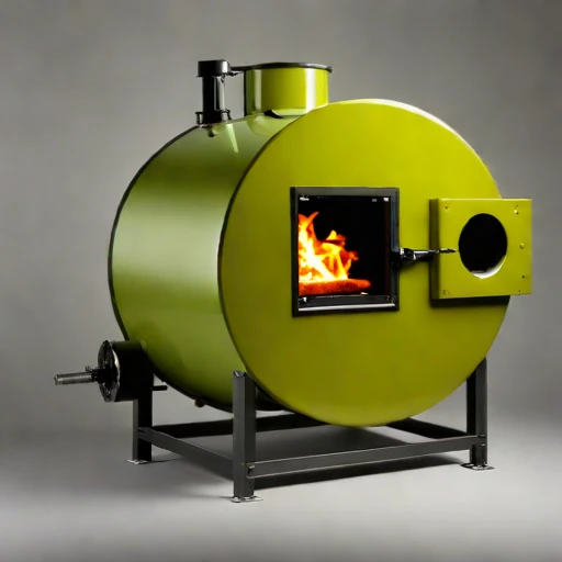 A pahoehoe-flow glaze kiln, photographed against a plain background