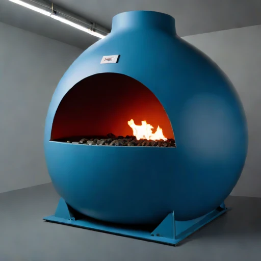 A pahoehoe-flow glaze kiln, photographed against a plain background