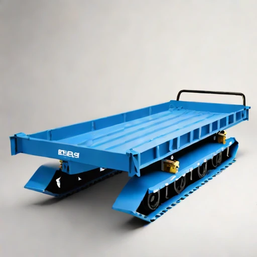 A permafrost-foundation pile carrier, photographed against a plain background