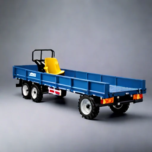 A permafrost-foundation pile carrier, photographed against a plain background