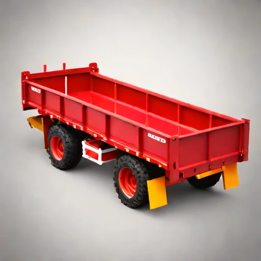 A permafrost-foundation pile carrier, photographed against a plain background
