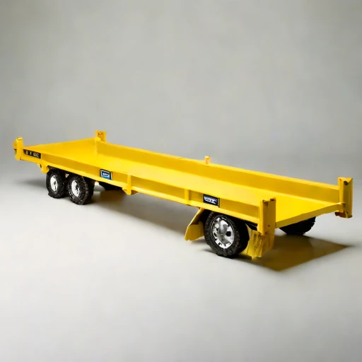 A permafrost-foundation pile carrier, photographed against a plain background