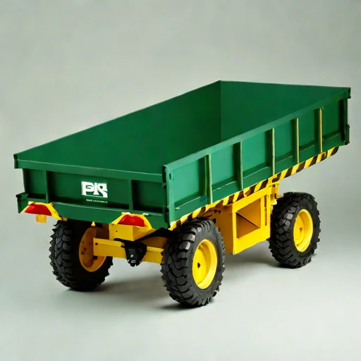 A permafrost-foundation pile carrier, photographed against a plain background