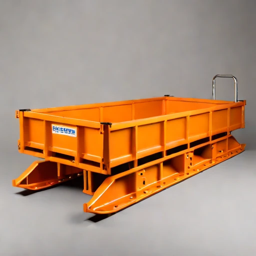 A permafrost-foundation pile carrier, photographed against a plain background