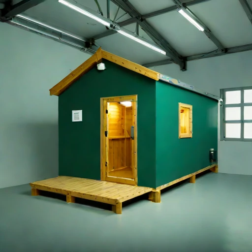A polje-floor trekking hostel, photographed against a plain background