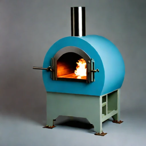 A peridotite-hearth smelting forge, photographed against a plain background