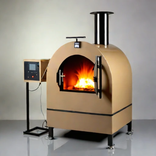 A peridotite-hearth smelting forge, photographed against a plain background