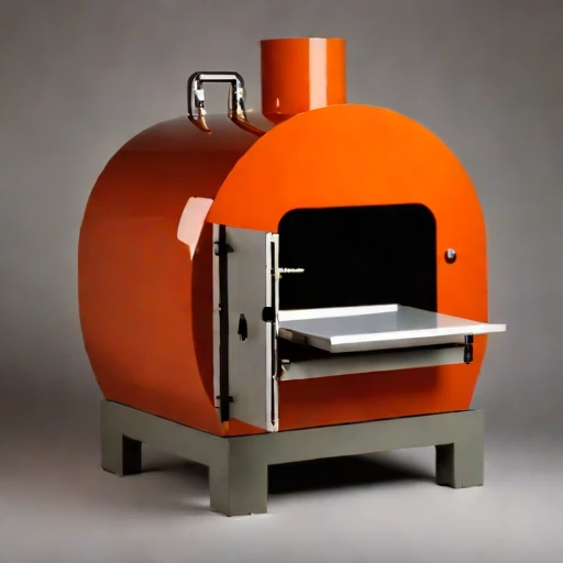 A peridotite-hearth smelting forge, photographed against a plain background