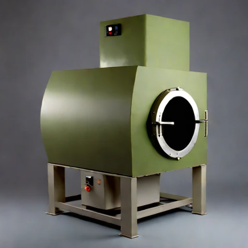 A peridotite-hearth smelting forge, photographed against a plain background