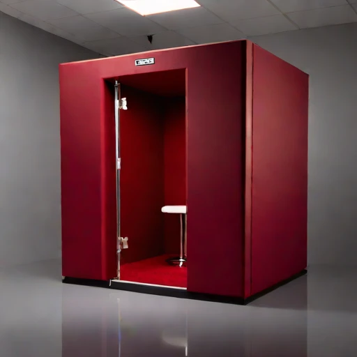 A permafrost-isolated audition chamber, photographed against a plain background
