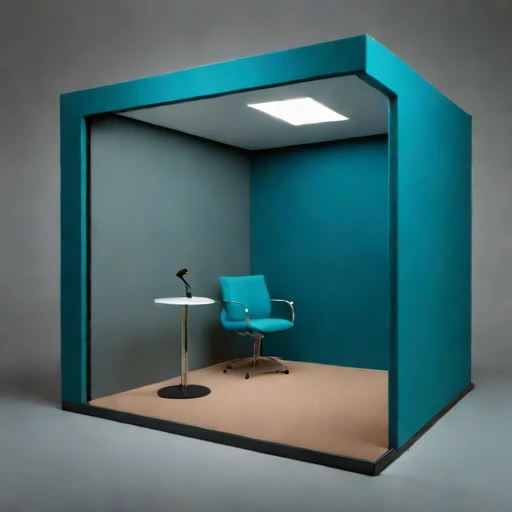 A permafrost-isolated audition chamber, photographed against a plain background