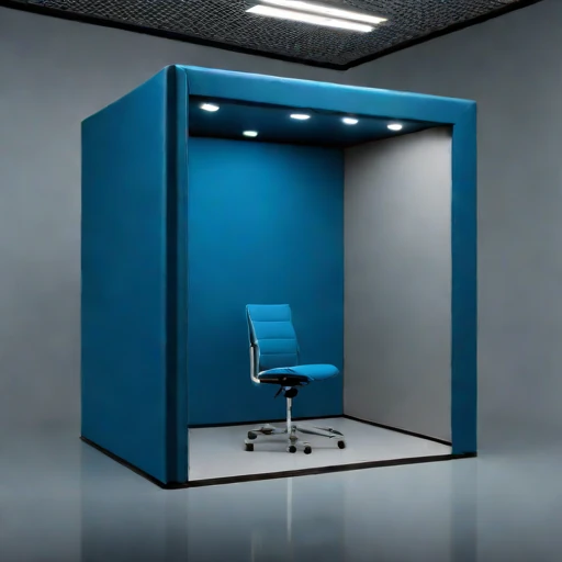 A permafrost-isolated audition chamber, photographed against a plain background