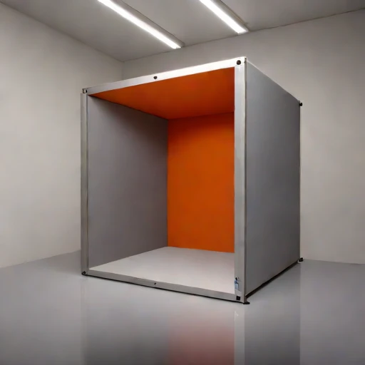 A permafrost-isolated audition chamber, photographed against a plain background