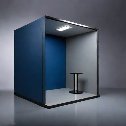 A permafrost-isolated audition chamber, photographed against a plain background