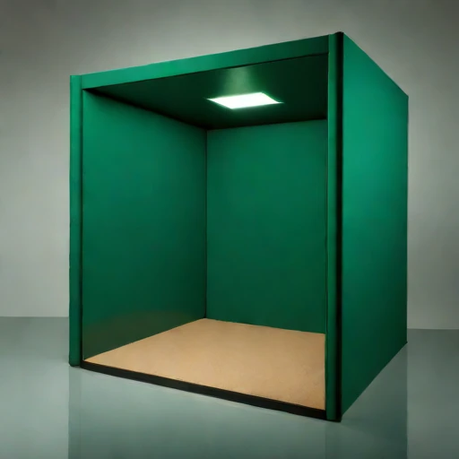 A permafrost-isolated audition chamber, photographed against a plain background