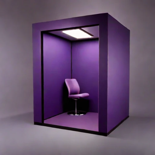 A permafrost-isolated audition chamber, photographed against a plain background