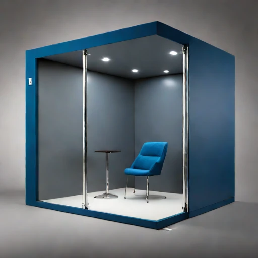 A permafrost-isolated audition chamber, photographed against a plain background