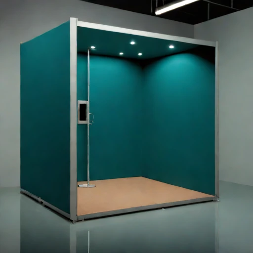 A permafrost-isolated audition chamber, photographed against a plain background