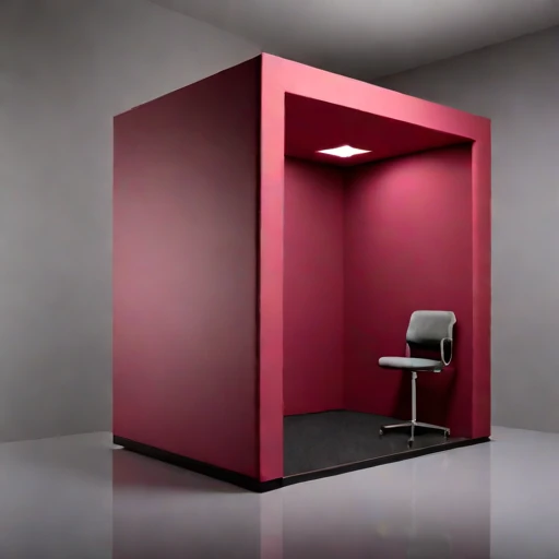 A permafrost-isolated audition chamber, photographed against a plain background