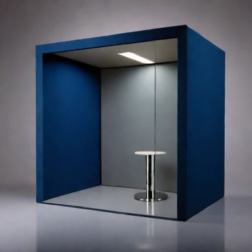 A permafrost-isolated audition chamber, photographed against a plain background