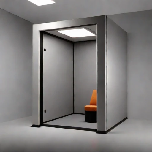 A permafrost-isolated audition chamber, photographed against a plain background