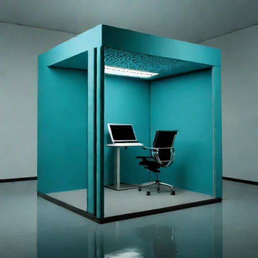 A permafrost-isolated audition chamber, photographed against a plain background