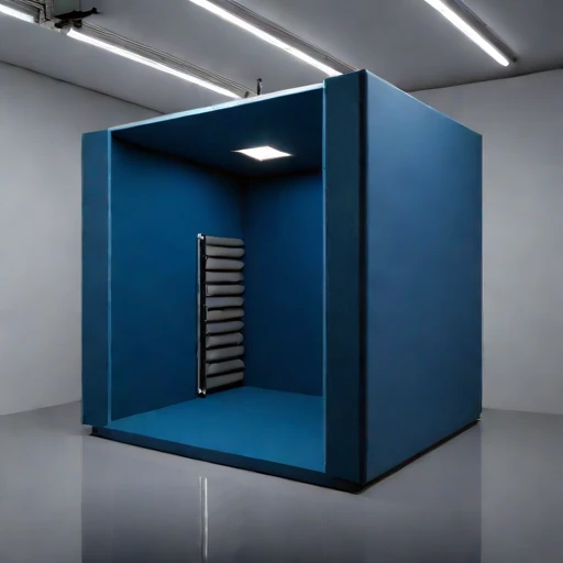 A permafrost-isolated audition chamber, photographed against a plain background