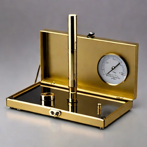 A psychrometric-loop humidity cell, photographed against a plain background