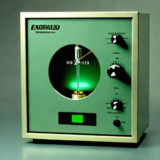 A psychrometric-loop humidity cell, photographed against a plain background