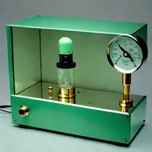 A psychrometric-loop humidity cell, photographed against a plain background