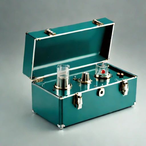 A psychrometric-loop humidity cell, photographed against a plain background