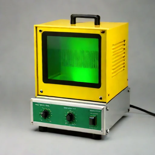 A psychrometric-loop humidity cell, photographed against a plain background