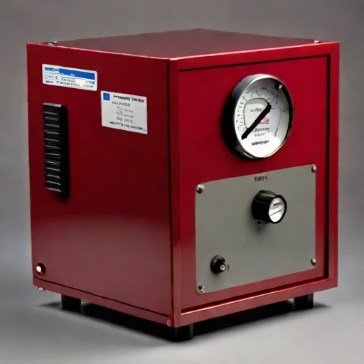 A psychrometric-loop humidity cell, photographed against a plain background