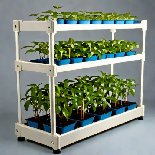 A podzol-profile seedling column, photographed against a plain background