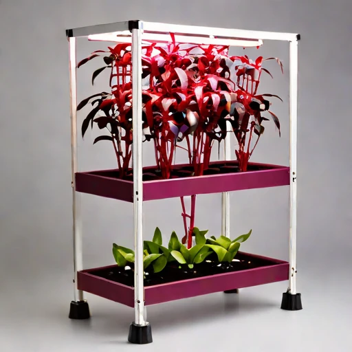 A podzol-profile seedling column, photographed against a plain background