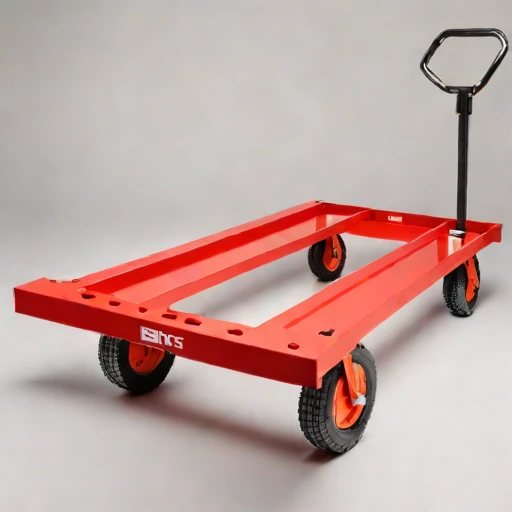 A periglacial-rated pallet dolly, photographed against a plain background