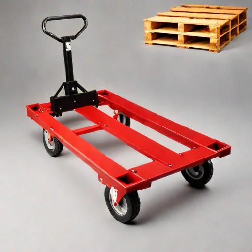 A periglacial-rated pallet dolly, photographed against a plain background