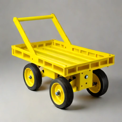 A periglacial-rated pallet dolly, photographed against a plain background