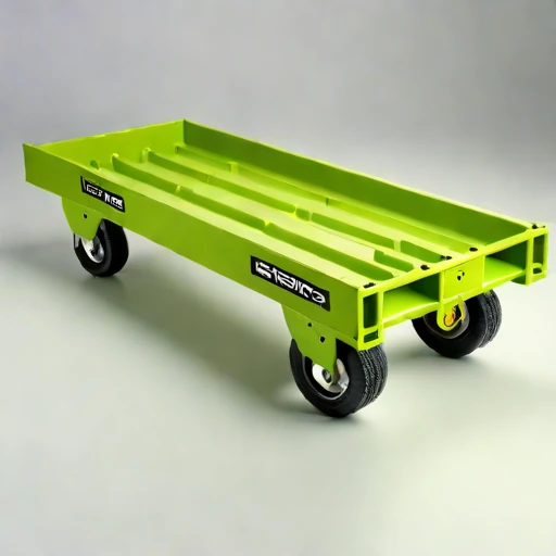A periglacial-rated pallet dolly, photographed against a plain background