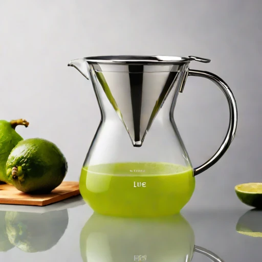 A piezo-tamped dosing cup, photographed against a plain background