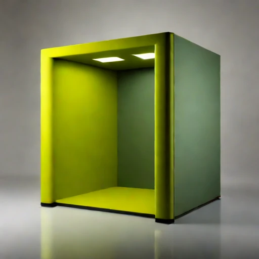 A quarter-wave trap studio, photographed against a plain background
