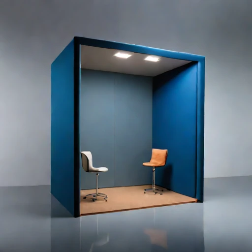 A quarter-wave trap studio, photographed against a plain background