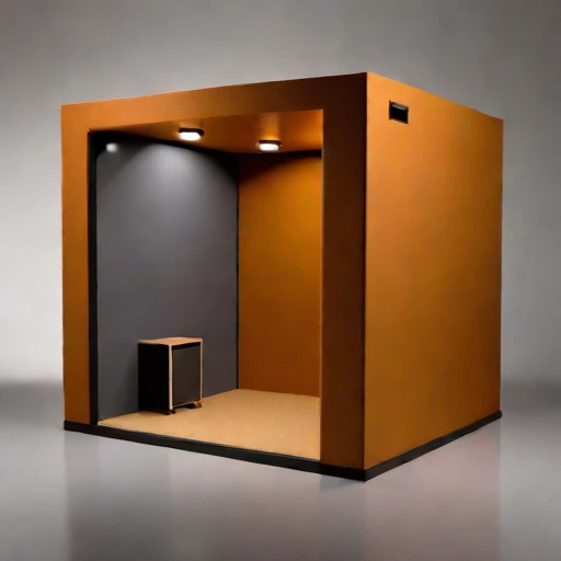 A quarter-wave trap studio, photographed against a plain background