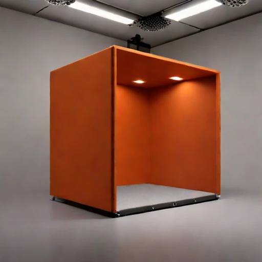 A quarter-wave trap studio, photographed against a plain background