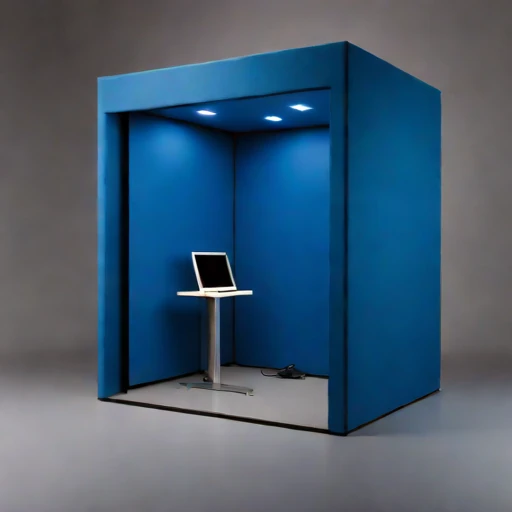 A quarter-wave trap studio, photographed against a plain background