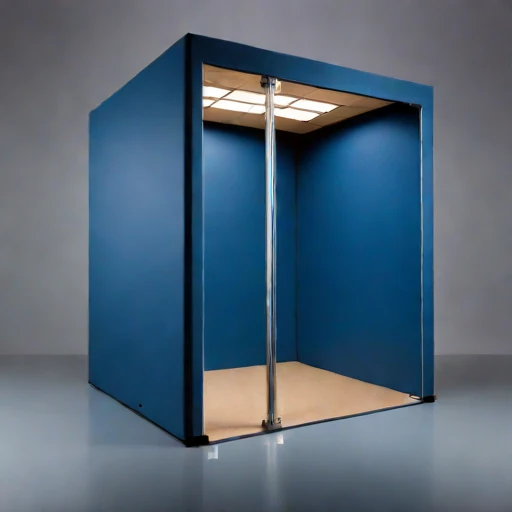 A quarter-wave trap studio, photographed against a plain background