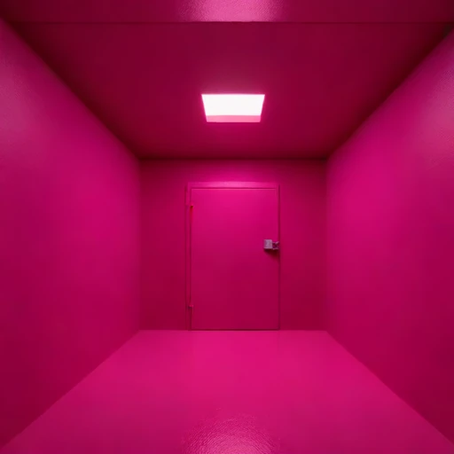 A rock-bolted rehearsal cell, photographed against a plain background