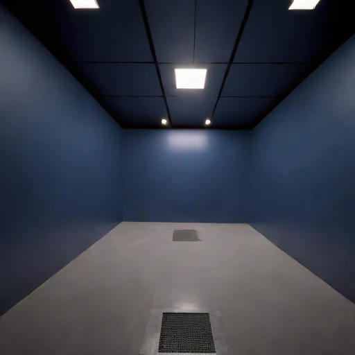 A rock-bolted rehearsal cell, photographed against a plain background