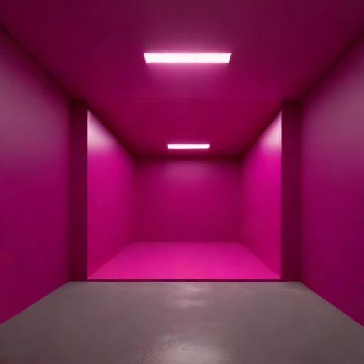 A rock-bolted rehearsal cell, photographed against a plain background